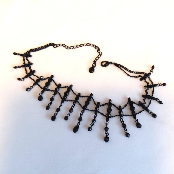 Vintage NEW LC Liz Claiborne Black Necklace for Women Girls - Picture 4 of 6